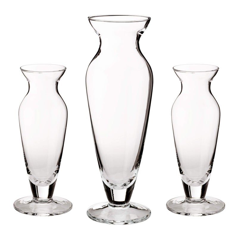 Lillian Rose Glass 3 piece Vase Unity Sand Ceremony Set - Image 1